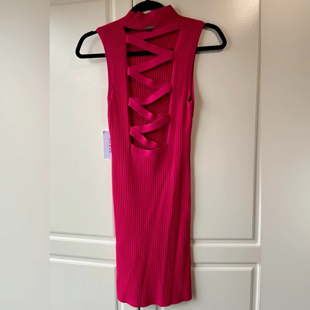 GUESS Ribbed Mini Dress - Picture 8 of 11